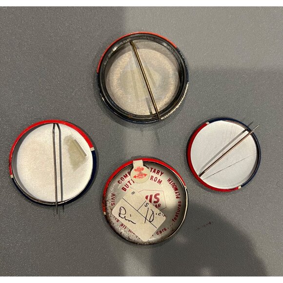 Lot of 4 1968 Wallace For President Presidential Election Metal Pinback Lot‎ - Picture 3 of 5